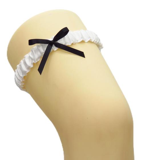 Super mooie bruid kousenband met witte satijn., Sieraden, Tassen en Uiterlijk, Overige Accessoires, Nieuw, Ophalen of Verzenden