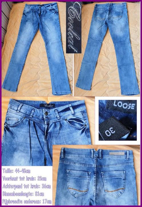 ZGAN baggy jeans broek van COOLCAT maat ca.31_34, Kleding | Dames, Spijkerbroeken en Jeans, Zo goed als nieuw, W30 - W32 (confectie 38/40)