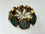 8 x goud met groene onyx steen knopjes voor laden of kastjes, Doe-het-zelf en Verbouw, Hang- en Sluitwerk, Ophalen of Verzenden