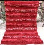 Nieuw rood Amazigh Berber handira vloerkleed., Huis en Inrichting, Stoffering | Tapijten en Kleden, 150 tot 200 cm, 200 cm of meer