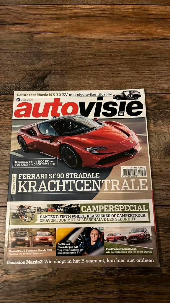 AutoVisie: Honda CRX en NSX, R5 GT Turbo, VW 181, BMW M8, Boeken, Auto's | Folders en Tijdschriften, Zo goed als nieuw, Algemeen