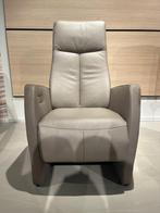 Relaxfauteuil Brabant, grijs,, Ophalen, Zo goed als nieuw, Leer, 50 tot 75 cm