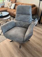 Grijze Draaifauteuil (Zitmaxx Wonen), Huis en Inrichting, Fauteuils, Ophalen, Gebruikt, Minder dan 75 cm, 75 tot 100 cm