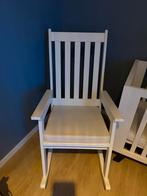 Witte houten schommelstoel, Kinderen en Baby's, Kinderkamer | Tafels en Stoelen, Ophalen, Gebruikt, Stoel(en)