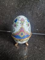 Vintage Limoges Porseleinen Ei Juwelendoosje, Ophalen of Verzenden