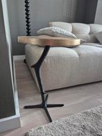 Bijzettafel met vogelpoot onderstel, 45 tot 60 cm, Minder dan 55 cm, Metaal of Aluminium, Rond