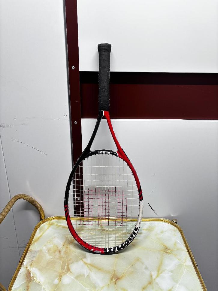Tennis Racket Wilson Six. One Comp, Sport en Fitness, Tennis, Gebruikt, Racket, Wilson, L3, Ophalen of Verzenden