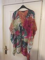 Rood groen gevlekte dunne zijden jurk van Watcher, maat 34, Kleding | Dames, Jurken, Verzenden, Zo goed als nieuw, Maat 34 (XS) of kleiner