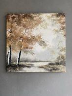Prachtig bos landschap in herfstkleuren met goud accenten, 50 tot 75 cm, Ophalen of Verzenden, 50 tot 75 cm, Print