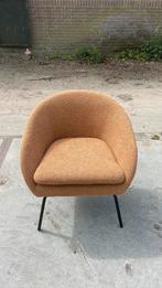 Mosterdgele/ oranje Fauteuil Loods 5, Nieuw, Minder dan 75 cm, Stof, Ophalen of Verzenden