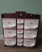 Art Deco Houten Kruidenrek Keukenrek met Aardewerk Bakken, Antiek en Kunst, Ophalen