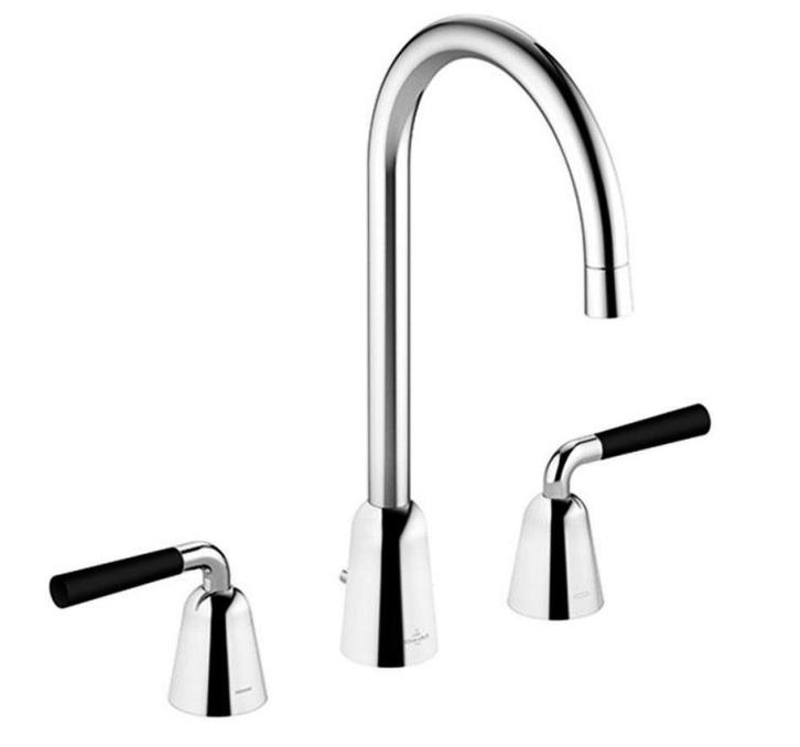 Dornbracht / Villeroy&Boch Domicil 3 gats wastafelkraan, Doe-het-zelf en Verbouw, Sanitair, Nieuw, Kraan, Chroom, Ophalen of Verzenden