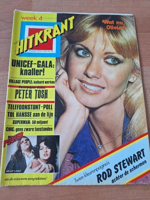 Hitkrant 1979 Olivia Newton John Abba Rod Stewart LUV Quo, Boeken, Tijdschriften en Kranten, Gelezen, Muziek, Film of Tv, Verzenden