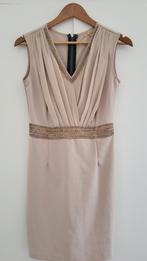 Soky & soka jurk, feestjurk, valt als s, 1x gedrgn bruiloft, Maat 38/40 (M), Beige, Soky & soka, Ophalen of Verzenden