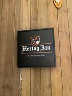 Lichtbak Hertog Jan bier logo reclamebord, 50x50cm verlicht, Verzamelen, Ophalen of Verzenden, Nieuw, Lichtbak of (neon) lamp