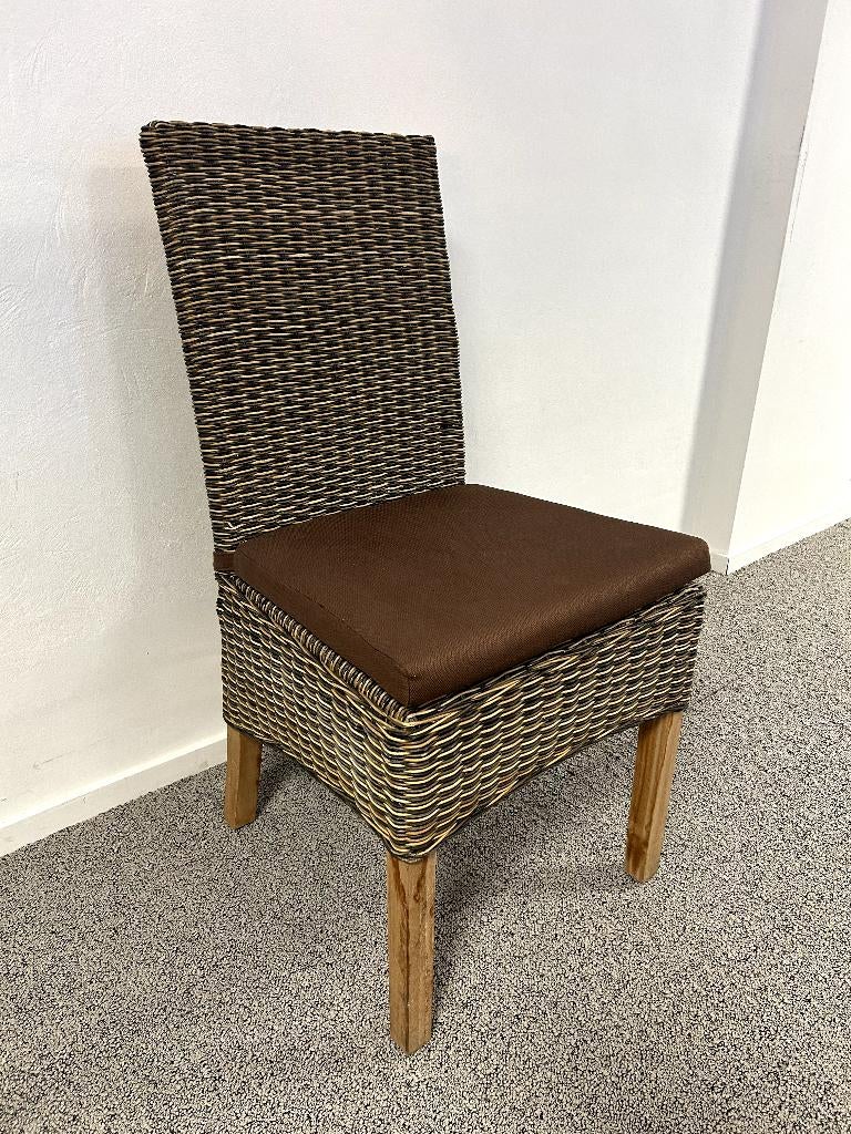 rotan stoel, Ophalen, Twee, Bruin, Vintage, klassiek, retro,