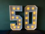 50 jaar cijfers licht feest., Hobby en Vrije tijd, Feestartikelen | Verhuur, Ophalen, Zo goed als nieuw, Abraham of Sarah