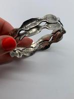 X748 Prachtige zilveren bangle Scandinavisch ontwerp, Sieraden, Tassen en Uiterlijk, Armbanden, Ophalen of Verzenden, X, Zilver