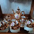 Gouden theeservies met romantische taferelen, Antiek en Kunst, Ophalen