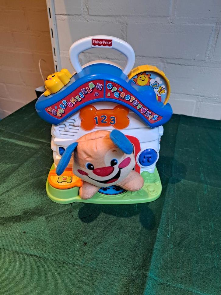 Fisher-Price Puppy's Speelhuisje - Leren & Plezier!, Kinderen en Baby's, Speelgoed | Babyspeelgoed, Zo goed als nieuw, Overige typen