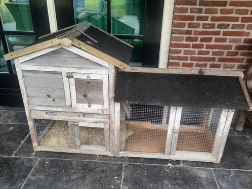 Konijnhok / kippenhok Avoriaz, Dieren en Toebehoren, Knaagdieren en Konijnen | Hokken en Kooien, Gebruikt, Hok, 60 tot 90 cm, 110 cm of meer