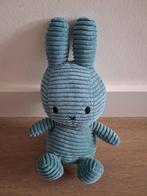 Knuffel Nijntje Miffy rib corduroy blauw L337, Ophalen of Verzenden, Zo goed als nieuw, Konijn