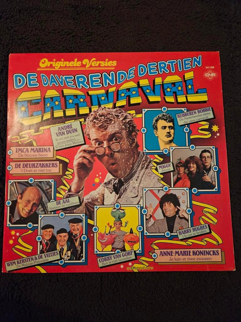 LP vinyl De daverende dertien Carnaval, Cd's en Dvd's, Vinyl | Nederlandstalig, Ophalen of Verzenden, Gebruikt, 12 inch, Levenslied of Smartlap