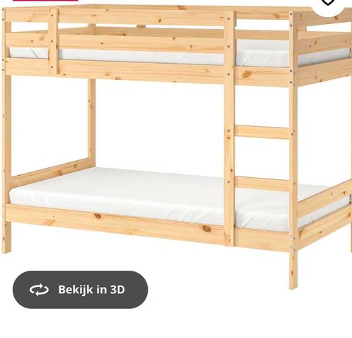 Houten stapelbed ikea, gebruikt maar nog in goeie staat, Kinderen en Baby's, Kinderkamer | Stapelbedden en Hoogslapers, Gebruikt
