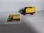 Lego : 136 Treinwagon Shell tanker wagon met boekje, Ophalen of Verzenden, Gebruikt, Complete set, Lego