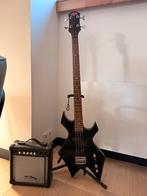 Stagg basgitaar - hoogglans zwart, Ophalen, Zo goed als nieuw, Elektrisch