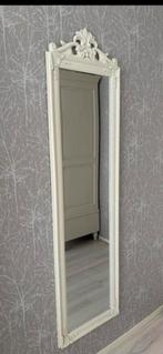 Brocante Passpiegel met sierlijke details, Ophalen, Gebruikt, 150 tot 200 cm, Rechthoekig
