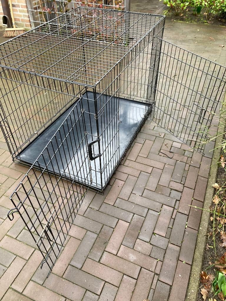 hondenkennel/ benche inklapbaar, Dieren en Toebehoren, Hondenhokken, Ophalen, Hondenkennel, Gebruikt, 65 tot 100 cm