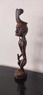 Antiek houten beeld voorouder Afrika, Verzenden
