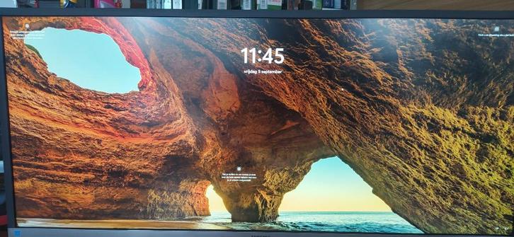 Samsung Monitor 34.1" LS34JS552WQUXEN, Computers en Software, Monitoren, Zo goed als nieuw, 60 Hz of minder, DisplayPort, HDMI