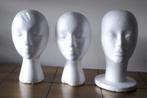 Piepschuim hoofd  Pruikenhoofd 3 stuks, Ophalen of Verzenden, Gebruikt, Overige typen