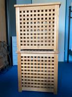 Tafel of opbergmeubel houten kisten 2 stuks, Huis en Inrichting, Kasten | Computermeubels, Gebruikt, Ophalen