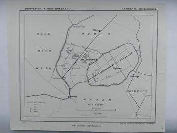 16 / Hensbroek Obdam Wogmeer Spierdijk Litho 1867 J. Kuyper beschikbaar voor biedingen