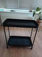 metalen serveerwagen/ sidetable, Huis en Inrichting, Ophalen, Zo goed als nieuw, 25 tot 50 cm, Rechthoekig