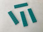 Lego plaat 2x8 turquoise, Ophalen of Verzenden, Gebruikt, Losse stenen, Lego