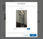 Anna van Toor allover printed dress jurk maat L = maat 40