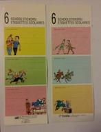 Suske en Wiske Schoolstickers etiketten strip 1986 vintage, Verzamelen, Stickers, Gebruikt, Ophalen of Verzenden