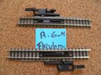A-6  2x Fleischmann Piccolo treinontkoppelaars spoor N, Gelijkstroom, Fleischmann, Rails, Ophalen of Verzenden