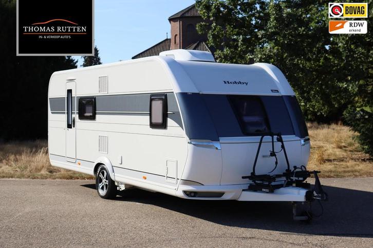 Hobby 560 KMFe Deluxe Edition 2021 | 5 slaapplaatsen | Fiets, Caravans en Kamperen, Caravans, Bedrijf, 1500 - 2000 kg, Hobby, 7 tot 8 meter