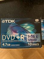8x TDK DVD+R 4.7GB Nieuw Ingeseald, Ophalen, Nieuw, Dvd