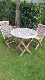 Kees Smit hardhouten bistroset, Tuin en Terras, Ophalen, Zo goed als nieuw, Hardhout, 2 zitplaatsen