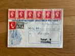 Te koop fdc brief klm vlucht 1946 ams- new york, Ophalen of Verzenden, Envelop