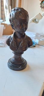 Bronzen Moreau buste op marmeren voet, Antiek en Kunst, Ophalen of Verzenden