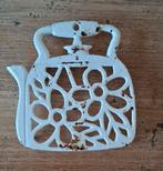 Gietijzeren onderzetter wit, Ophalen of Verzenden