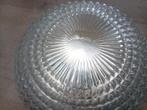 Kristalglazen vintage retro plafondlamp midcentry design., Ophalen of Verzenden, Zo goed als nieuw, Kunststof
