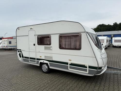 Chateau Calista CT 430 TZD bouwjaar 2002 met luifel, Caravans en Kamperen, Caravans, Bedrijf, tot en met 4, 750 - 1000 kg, Treinzit